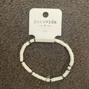 NWT Pura Vida Stretch Anklet Bracelet Shells